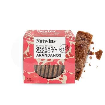 NATWINS® Bolacha Romã, Cacau E Mirtilos 8 un.