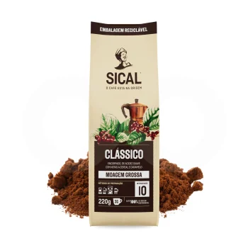 SICAL® Café Moído Clássico De Moagem Grossa 220g