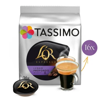 LOR® Cápsulas Tassimo Lungo Profondo 16 un.