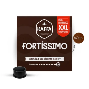 KAFFA® Cápsulas Delta Q Fortissimo XXL 60 un.