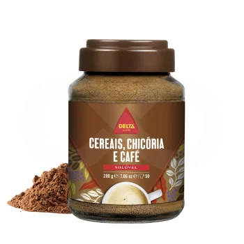 DELTA CAFÉS® Café Solúvel Cereais, Chicória E 200g