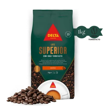 DELTA CAFÉS® Café em Grão Lote Superior Com Torrefacto 1kg