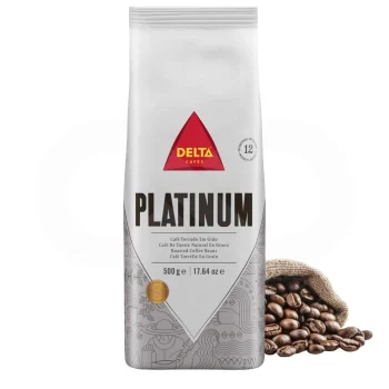 DELTA CAFÉS® Café em Grão Platinum 500g