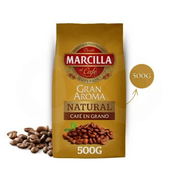 MARCILLA® Café em Grão Gran Aroma Natural 500g
