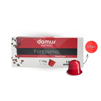 DOMUS® Cápsulas Nespresso Fortissimo 10 un.