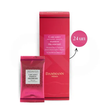 DAMMANN FRÈRES® Chá Carcadet Passion Framboise 24 un.
