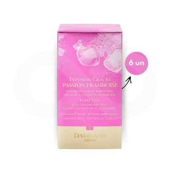 DAMMANN FRÈRES® Chá Infusion Glacée Passion Framboise 6 un.