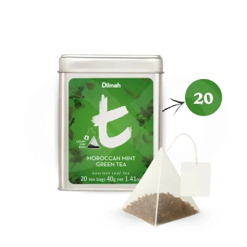 DILMAH® Chá Moroccan Mint Green Tea 20 un.