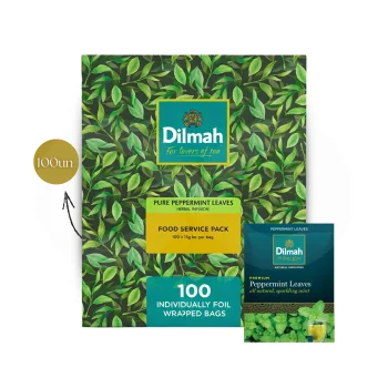 DILMAH® Chá Pure Peppermint Leaves 100 un.