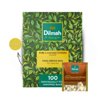 DILMAH® Chá Pure Camomile Flowers 100 un.