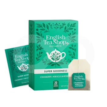 ENGLISH TEA SHOP® Chá Cranberry, Hibiscus & Rosehip 20 un.