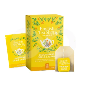 ENGLISH TEA SHOP® Chá Lemongrass Citrus & Ginger 20 un.