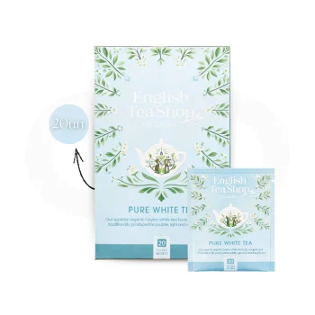 ENGLISH TEA SHOP® Chá Pure White Tea 20 un.