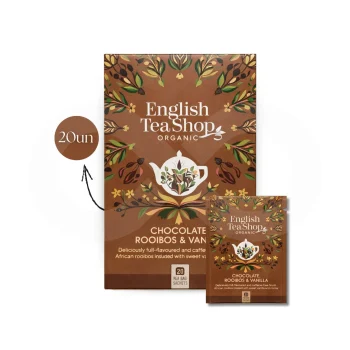ENGLISH TEA SHOP® Chá Chocolate Rooibos & Vanilla 20 un.
