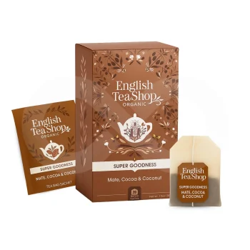 ENGLISH TEA SHOP® Chá Erva-Mate, Cacau & Coco 20 un.