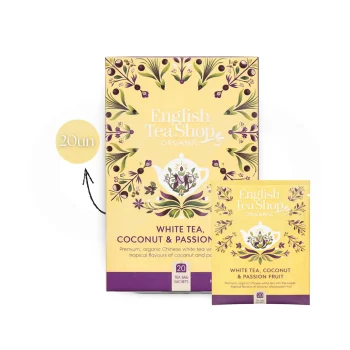 ENGLISH TEA SHOP® White Tea, Coconut & Passion Fruit 20 un.