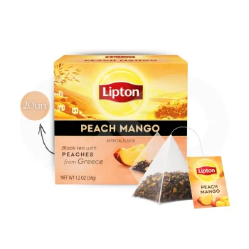 LIPTON® Chá Black Tea Peach Mango 20 un.