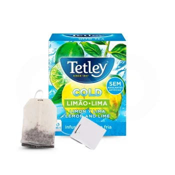 TETLEY® Chá Cold Limão-Lima 10 un.