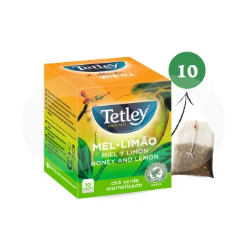 TETLEY® Chá Verde, Mel & Limão 10 un.
