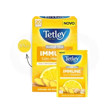 TETLEY® Chá Immune Vitamina C 20 un.