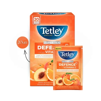 TETLEY® Chá Defence Vitamina C 20 un.
