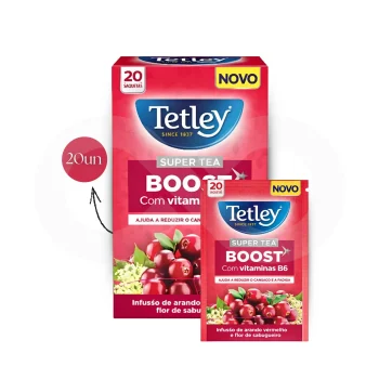 TETLEY® Chá Boost Vitamina B6 20 un.