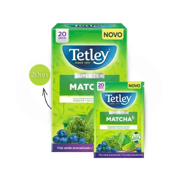 TETLEY® Chá Matcha Mirtilo 20 un.