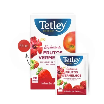 TETLEY® Chá Frutos Vermelhos 20 un.