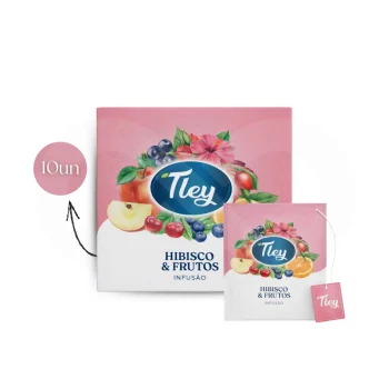 TLEY® Chá Hibisco & Frutos 10 un.