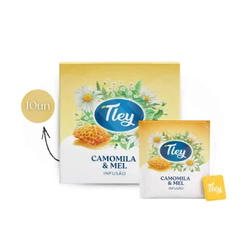 TLEY® Chá Camomila Com Mel 10 un.