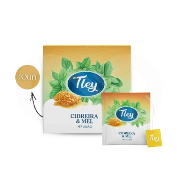 TLEY® Chá Cidreira Com Mel 10 un.
