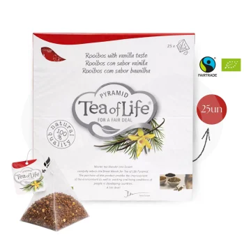 TEA OF LIFE® Chá Rooibos Baunilha 25 un.
