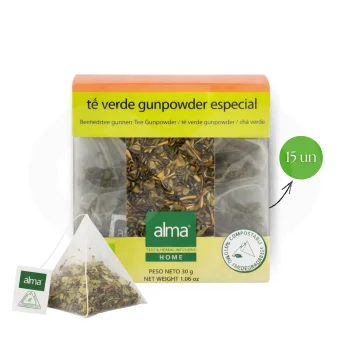 ALMA® Chá Gunpowder Especial 15 un.
