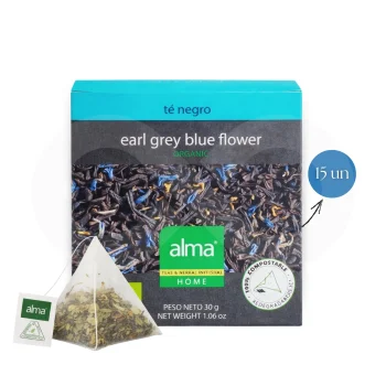 ALMA® Chá Earl Grey Blue Flower 15 un.
