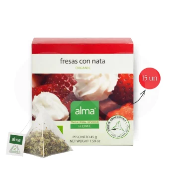 ALMA® Chá Morangos E Nata 15 un.