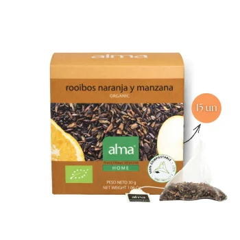 ALMA® Chá Rooibos Laranja & Maça 15 un.