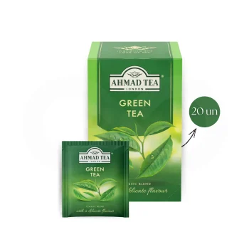 AHMAD TEA® Chá Green Tea 20 un.
