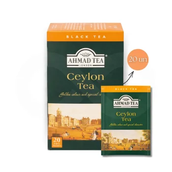 AHMAD TEA® Chá Ceylon 20 un.