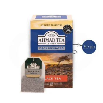 AHMAD TEA® Chá Preto Decaf 20 un.