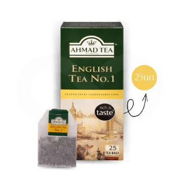 AHMAD TEA® Chá English Tea Nº 1 25 un.