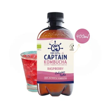 THE GUTSY CAPTAIN® Kombucha Raspberry 400ml