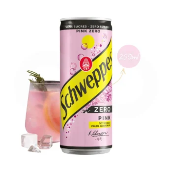 SCHWEPPES® Agua Tonica Pink Zero 250ml