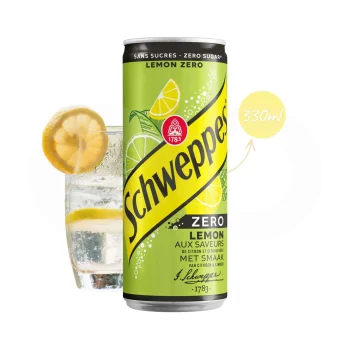 SCHWEPPES® Agua Tonica Limão Zero 330ml