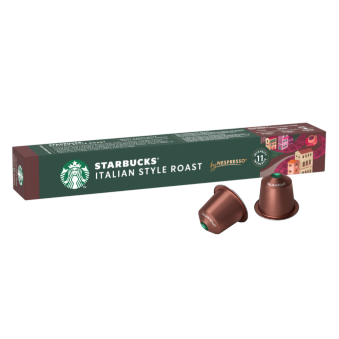 Capsulas Compatíveis Nespresso® Starbucks® Italian Style Roast 10 unid.