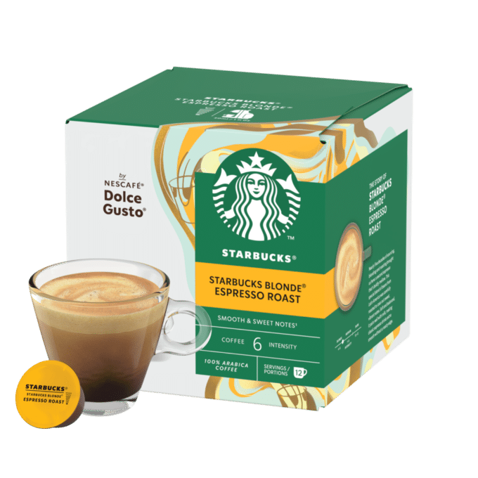 Capsulas Compatíveis Dolce Gusto® Starbucks® Blonde Espresso Roast 12 unid.