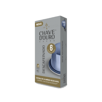 Cápsulas Compatíveis Alumínio Nespresso® Chave D'Ouro® Decaf 10 unid.