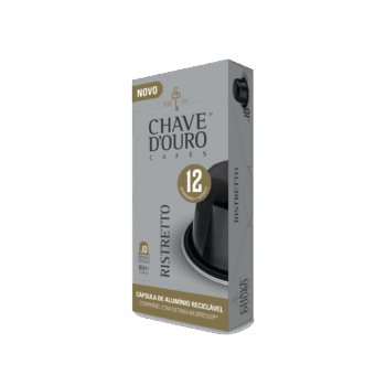 Cápsulas Compatíveis Alumínio Nespresso® Chave D'Ouro® Ristretto 10 unid.