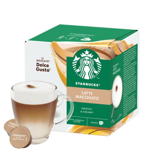 Capsulas Compatíveis Dolce Gusto® Starbucks® Latte Macchiato 6 unid.