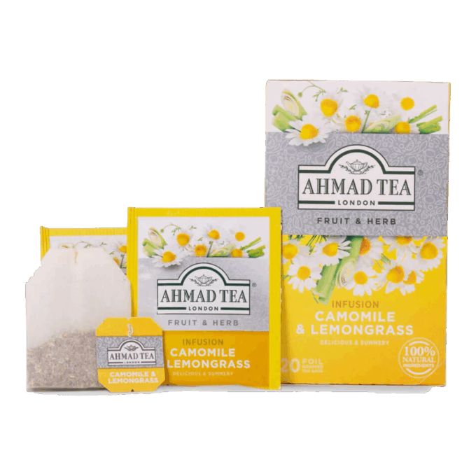 Chá Ahmad® Camomila & Lemongrass 20 unid.