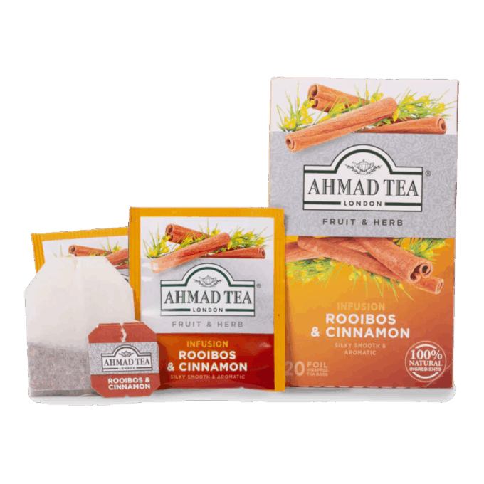 Chá Ahmad® Rooibos & Canela 20 unid.